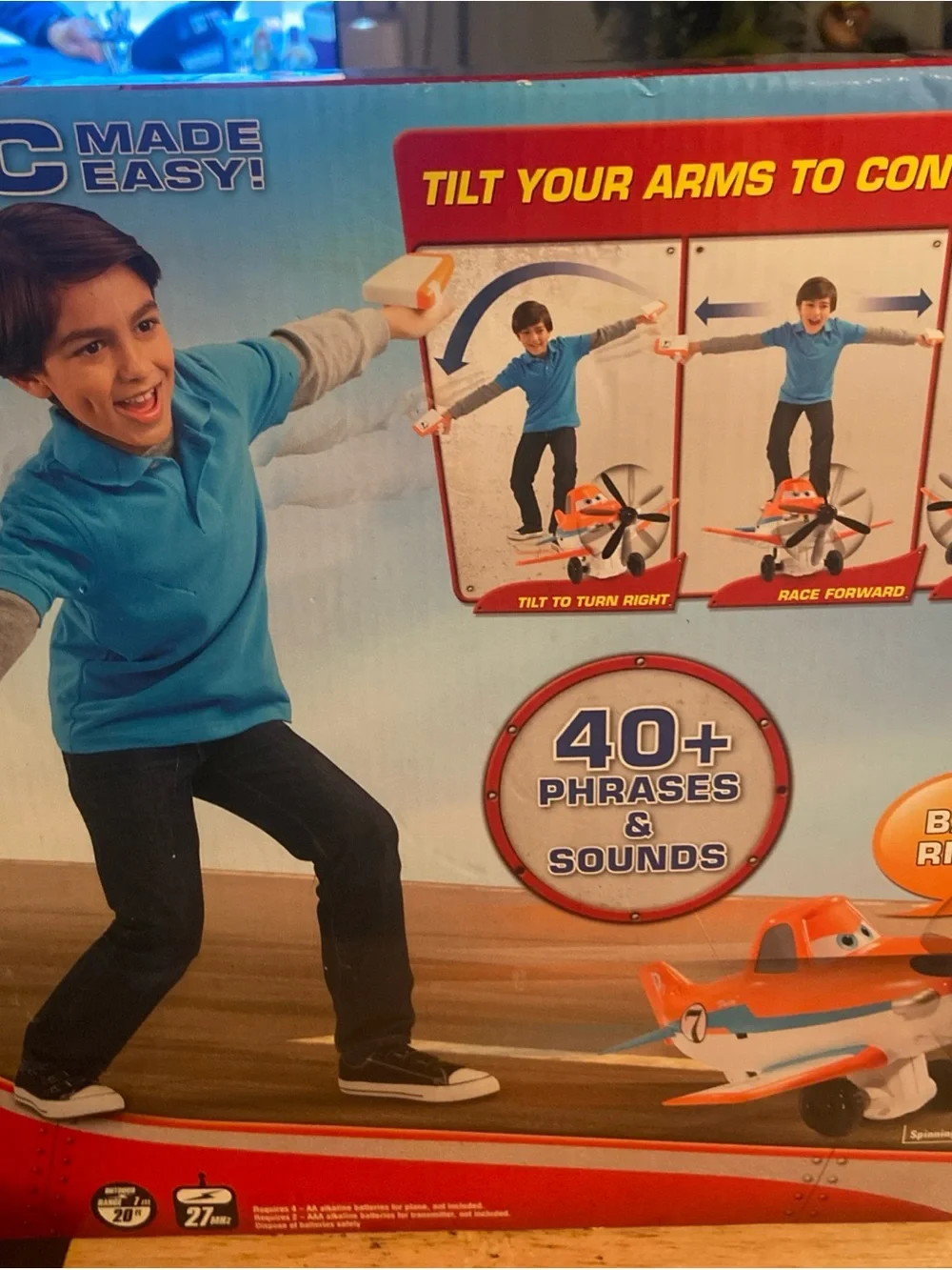 Disney Planes Remote Control Orange & Blue Dusty Plane